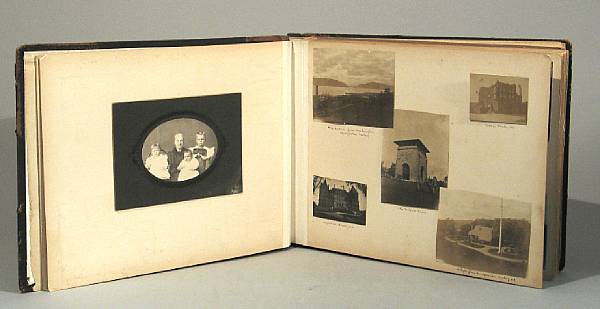 Appraisal: PHOTOGRAPHS - AMERICAN THEATER Album containing approx photos mostly taken