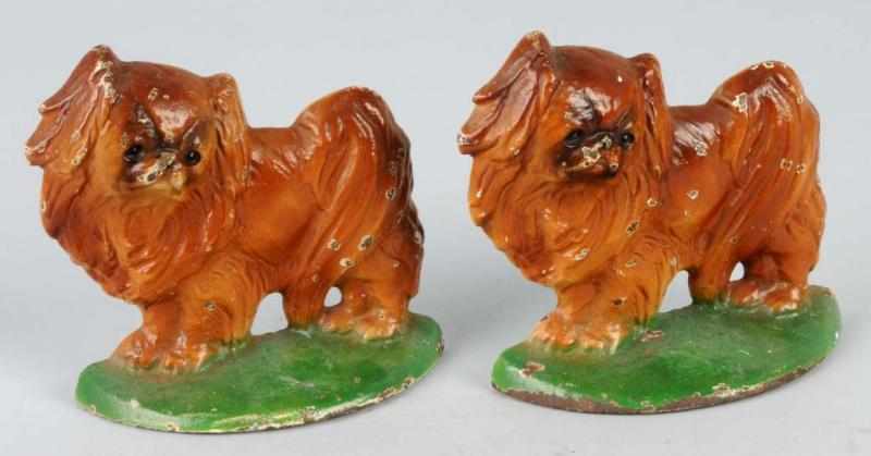 Appraisal: Cast Iron Pekingese Bookends Description Made by Hubley Condition Excellent