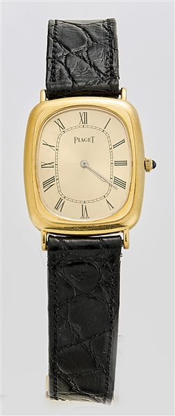 Appraisal: Piaget wristwatch k yellow gold the case back with three