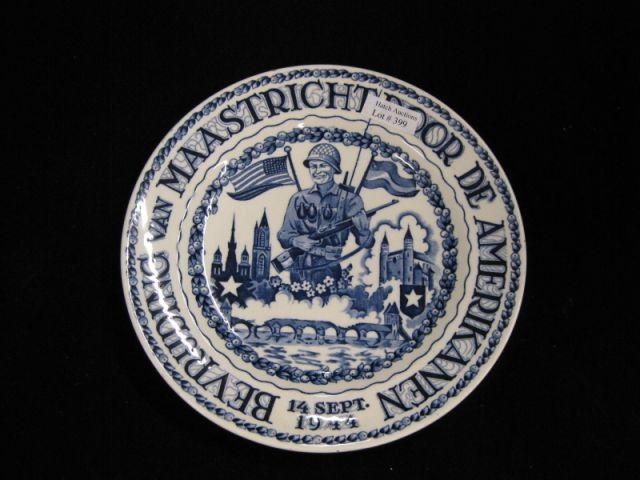 Appraisal: Maastricht Liberation Plate WWII collectible excellent