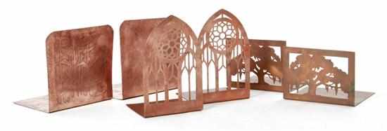 Appraisal: Newcomb College Arts Crafts copper bookends by May Asbury Jones