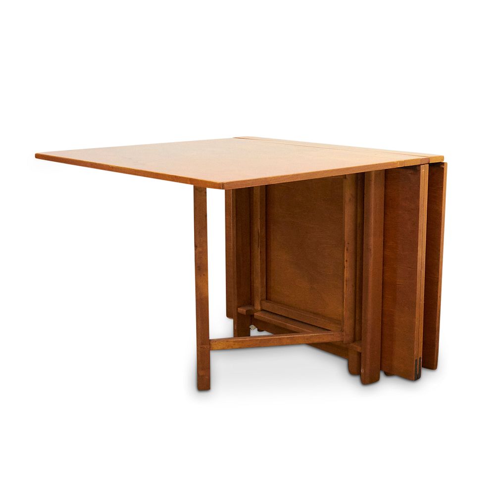 Appraisal: Bruno Mathsson Maria Flap Extendable Table Bruno Mathsson Swedish -