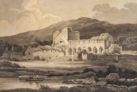 Appraisal: Philip James de Loutherbourg - Oystermouth Castle topographical sketch pen