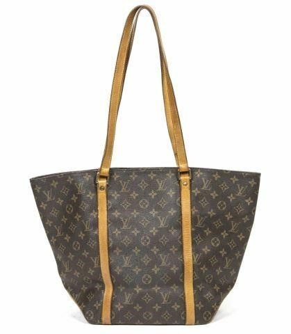 Appraisal: Louis Vuitton Sac Shopping tote bag in brown and tan