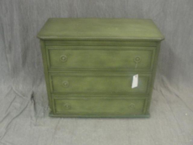 Appraisal: Drawer Mahogany Chest Painted Green From a Queens NY estate