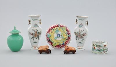 Appraisal: A Lot of Decorative Chinese Porcelains Consisting of a pair