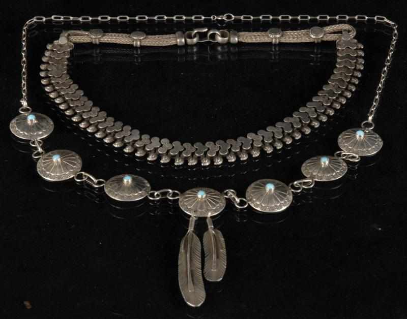 Appraisal: Lot of Native American Indian Necklaces Condition Excellent Size Largest