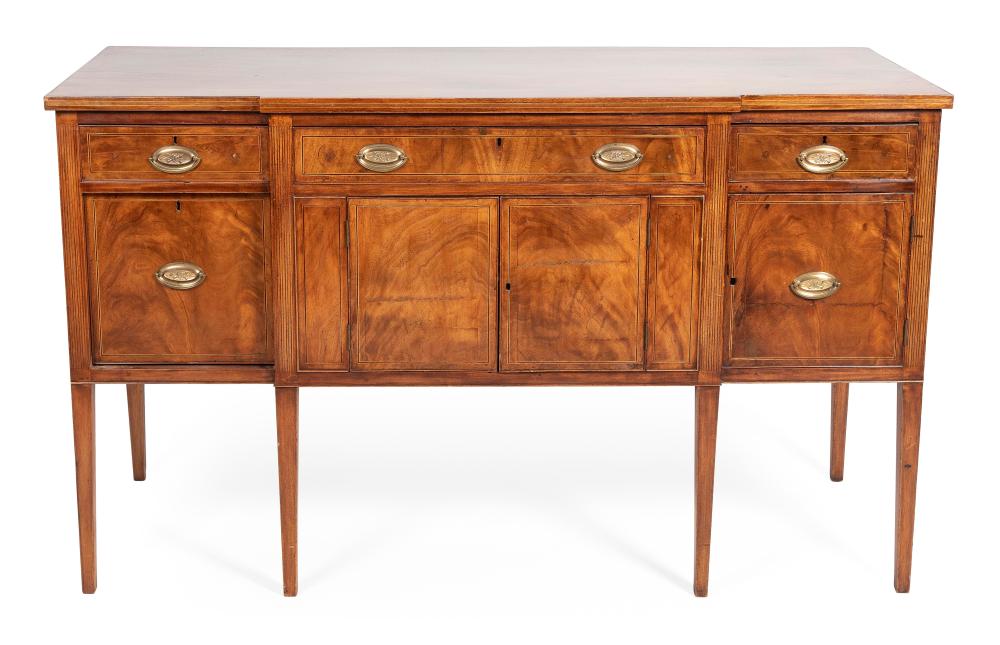 Appraisal: HEPPLEWHITE SIDEBOARD MID-ATLANTIC STATES CIRCA HEIGHT WIDTH DEPTH HEPPLEWHITE SIDEBOARD