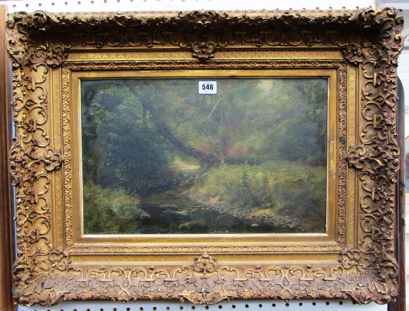 Appraisal: Madeleine Howes early th century A woodland stream oil on