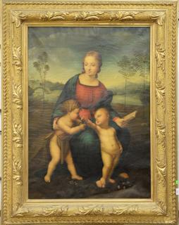 Appraisal: Attributed to Antoine Faladeau - Mother Reading to Two Children