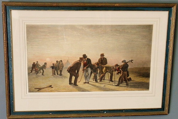 Appraisal: English golfing print C Lees R S A published by