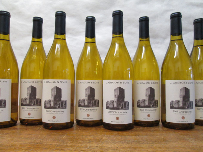 Appraisal: TWO CASES OF VINTAGE CALIFORNIA CHARDONNAY L Graham Sons Los