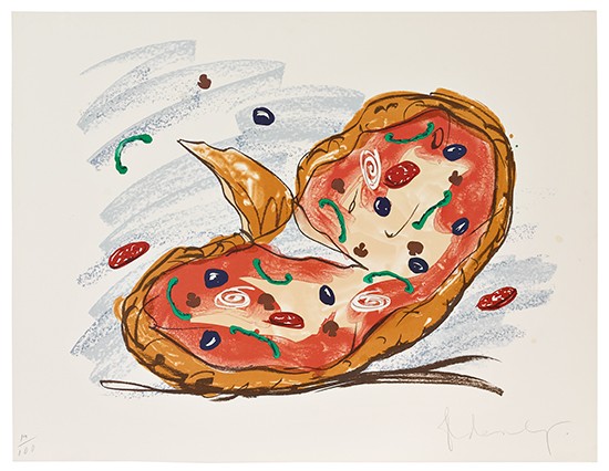 Appraisal: CLAES OLDENBURG Pizza Palette Color lithograph on Somerset Velvet paper