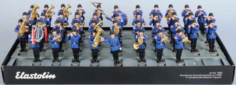 Appraisal: Preiser Elastolin -Piece Fire Brigade Band A little dusty Condition