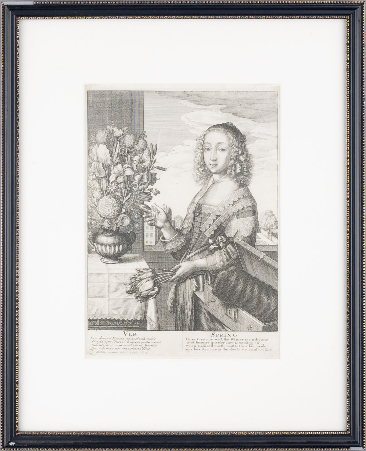 Appraisal: WENCESLAUS HOLLAR CZECHOSLOVAKIAN - FOUR ETCHINGS OF THE FOUR SEASONS