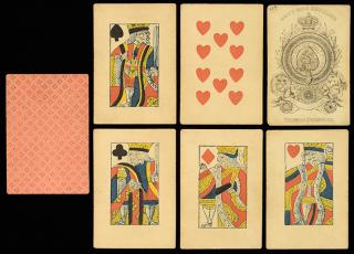 Appraisal: Thomas Creswick Playing Cards London ca Excellent lightly soiled Piquet