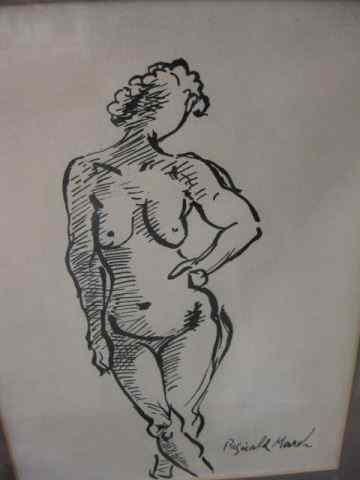 Appraisal: Reginald Marsh Drawing of a Nude Woman well listed artist