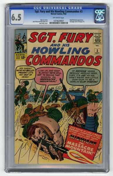 Appraisal: Sgt Fury and His Howling Commandos CGC Click for full