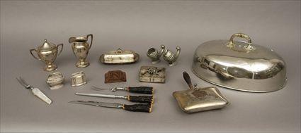 Appraisal: Group of Fifteen Silver-Plated Table Articles