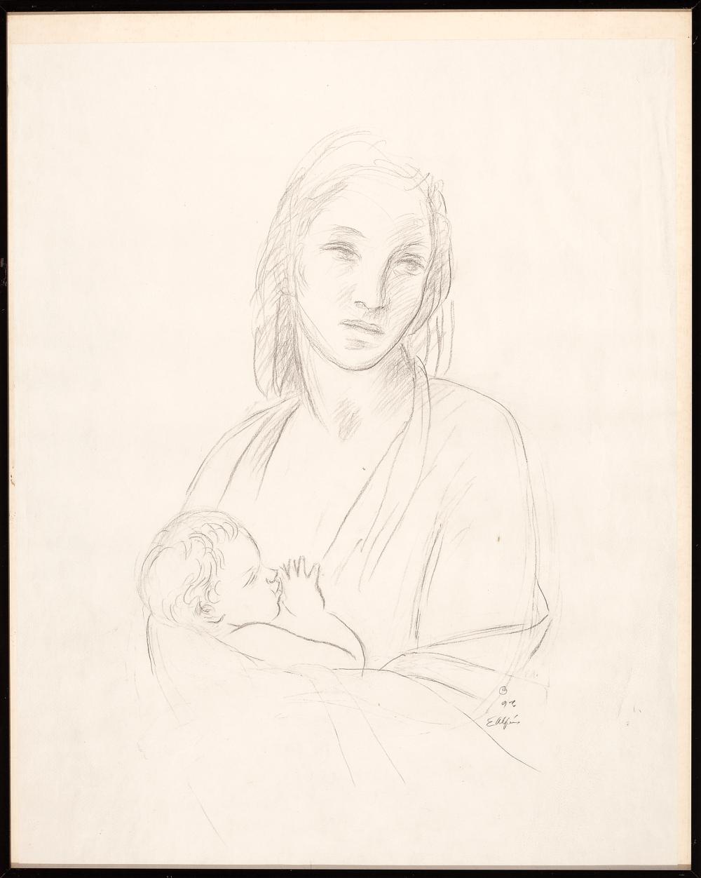 Appraisal: Photographic Digital Reproduction of Mother and Child print on paper