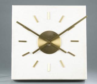 Appraisal: George Nelson Mid century built in wall clock Attrb to