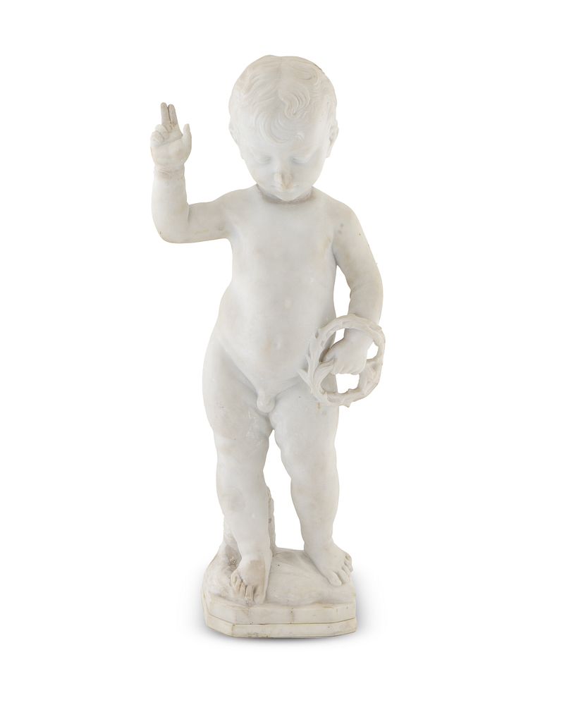 Appraisal: An Italian Marble Figure of the Infant Christ An Italian