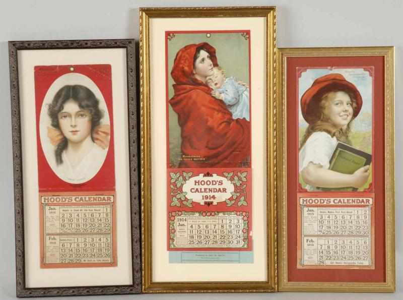 Appraisal: Lot of Hood's Advertising Calendars Description Includes and All complete