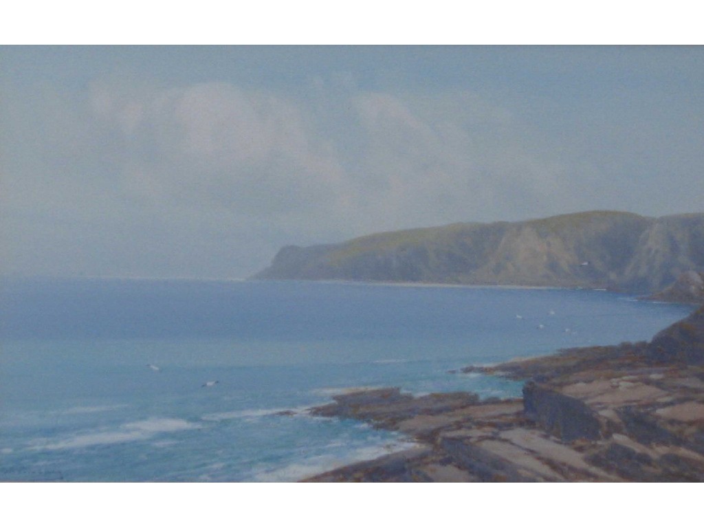 Appraisal: F J Widgery Holiwell Bay Newquay watercolour signed lower left