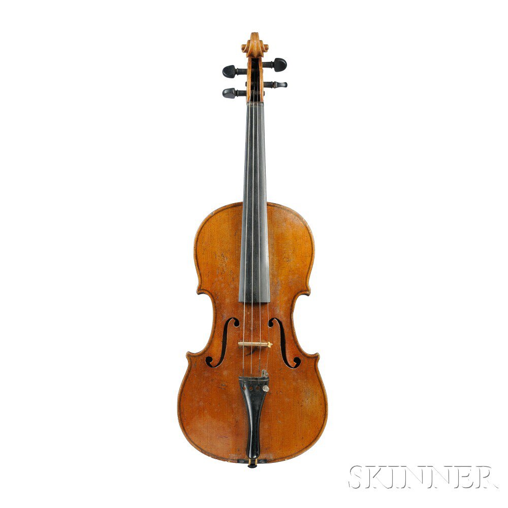 Appraisal: German Violin Probably Early th Century labeled JANUARIUS GALLANUS length