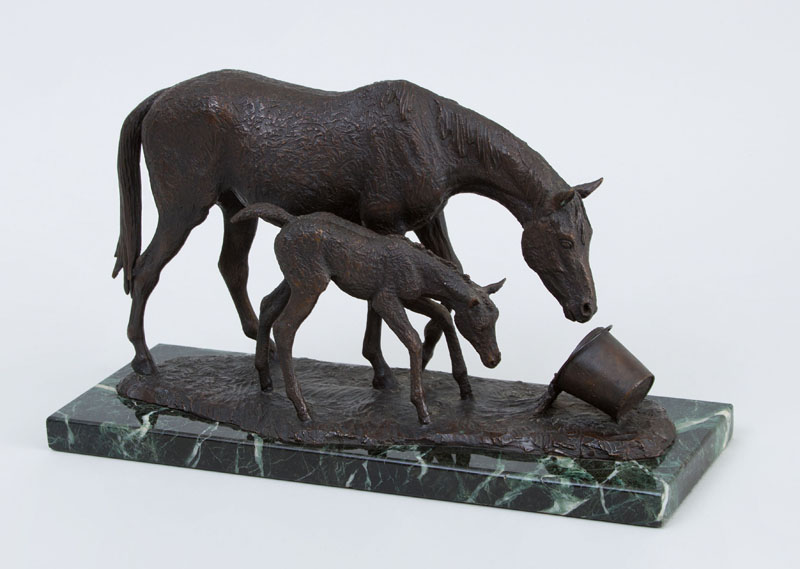 Appraisal: MARILYN NEWMARK - MOTHER'S HELPER Bronze inscribed ' M Newmark