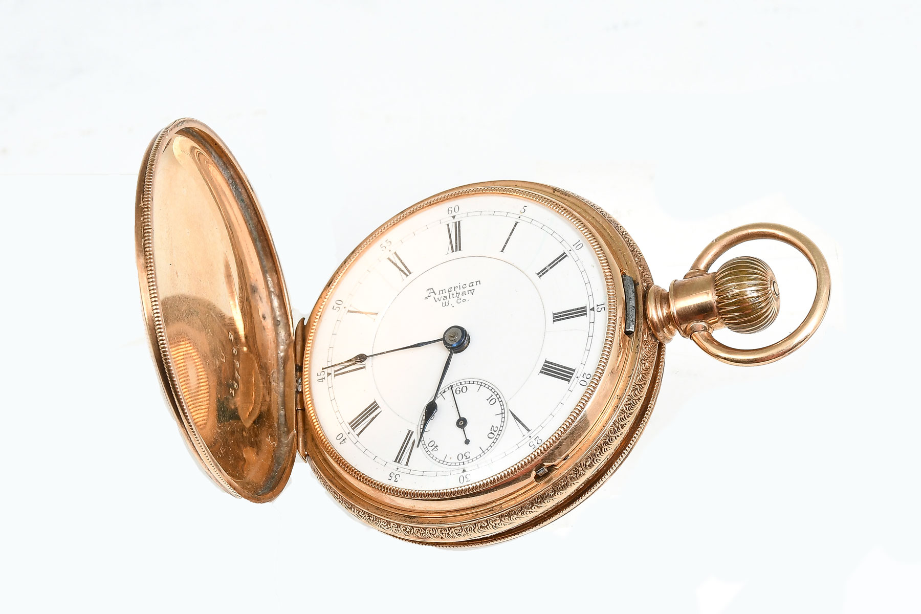 Appraisal: k GOLD AMERICAN WALTHAM APPLETON TRACY POCKET WATCH Hunt Hunter