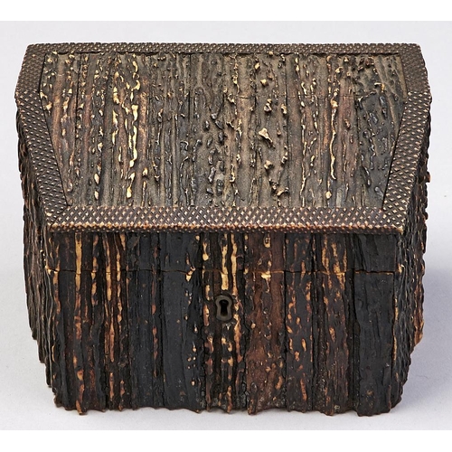 Appraisal: An Anglo-Indian horn veneered sandalwood box second half th c