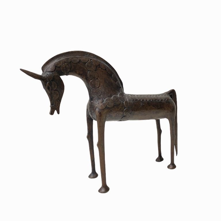 Appraisal: European Bronze Horse Sculpture European Bronze Horse Sculpture Measuring approximately