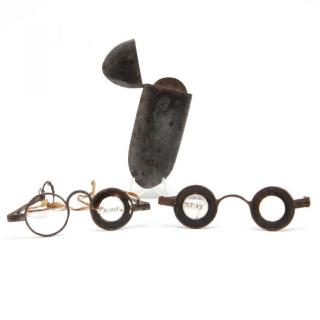 Appraisal: Two Pair of Benjamin Martin Type Eyeglasses - the first