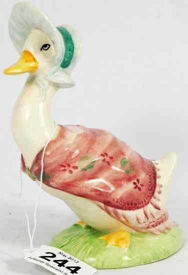 Appraisal: Beswick Large Size Beatrix Potter Figure Jemima Puddle Duck Gold