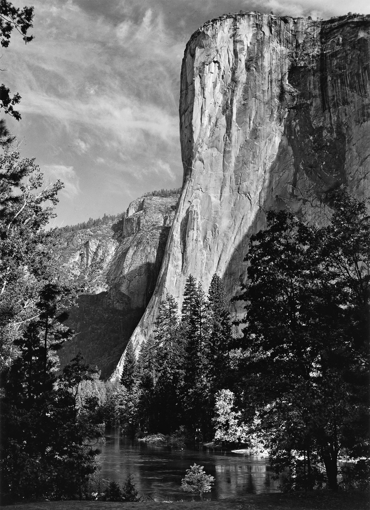 Appraisal: ANSEL ADAMS - El Capitan Yosemite Valley Silver print the