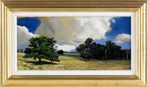 Appraisal: Peter Sculthorpe American b oil on board titled High Summer