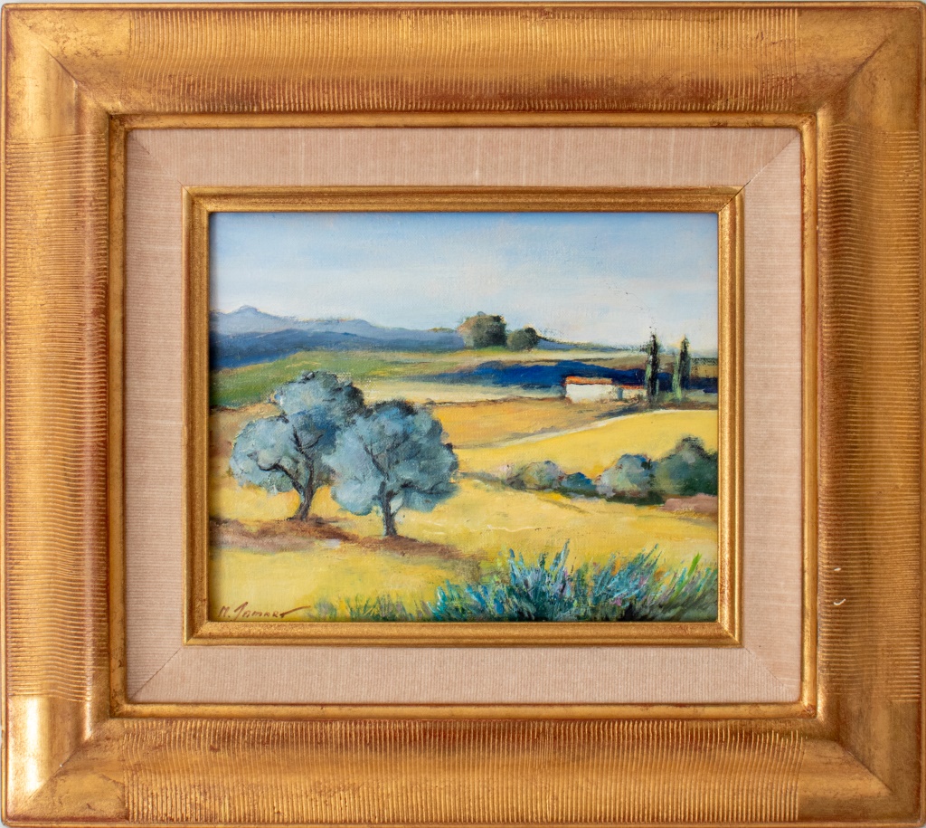 Appraisal: MICHEL JAMART PAYSAGE OIL ON CANVAS TH C Michel Jamart