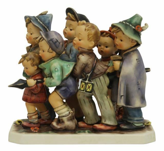 Appraisal: Hummel porcelain figural group Adventure Bound signed underfoot by master