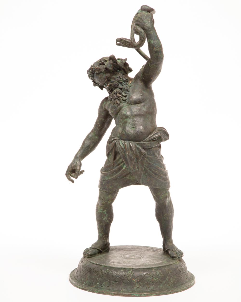 Appraisal: Metal Sculpture of the Pompeian Silenus after the antique found