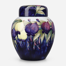 Appraisal: Moorcroft Pottery Large Wisteria covered jar c - glazed earthenware