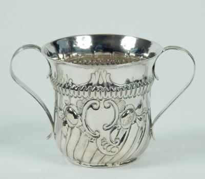 Appraisal: A GEORGE III PORRINGER maker's mark probably WC London of