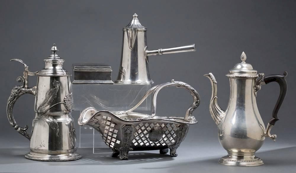 Appraisal: Sterling plated wares of Beebe Clegg A group of Sterling