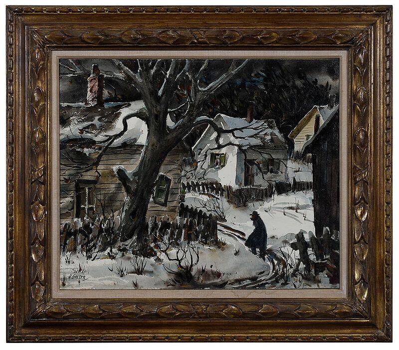 Appraisal: Henry Gasser New Jersey - November signed lower left H