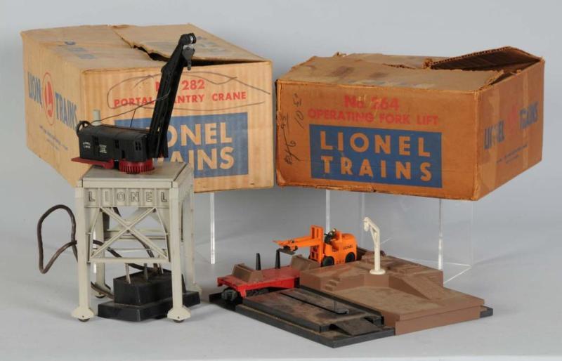 Appraisal: Lot of Lionel Accessories in OB Description Post-war Includes boxes