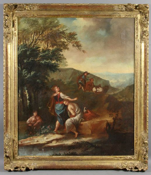 Appraisal: th Century Italian Old Master woman by a stream o