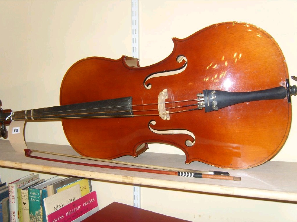 Appraisal: A child's cello with label to interior Excelsior imported by