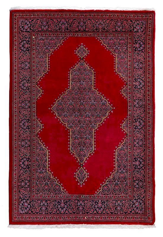 Appraisal: A Qum Wool Rug feet inches x feet inches A