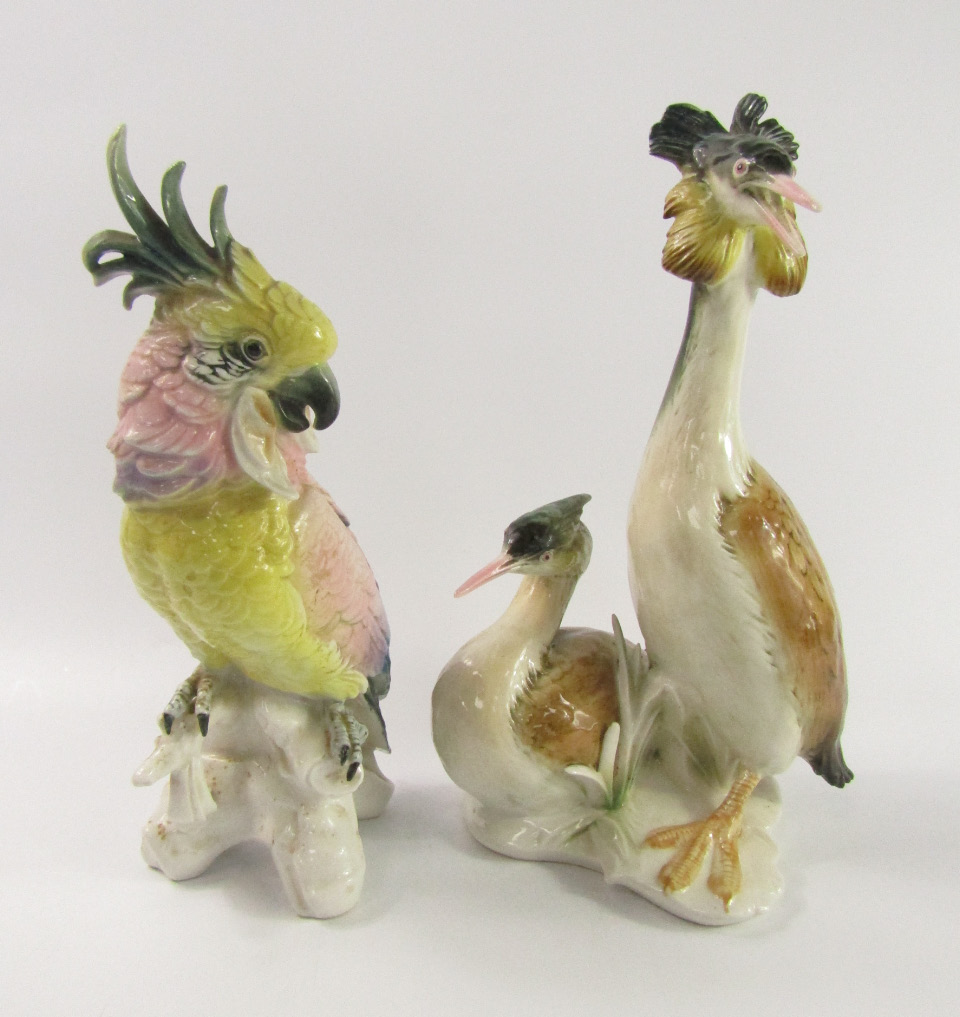 Appraisal: A Karl Ens porcelain figure group of a pair of