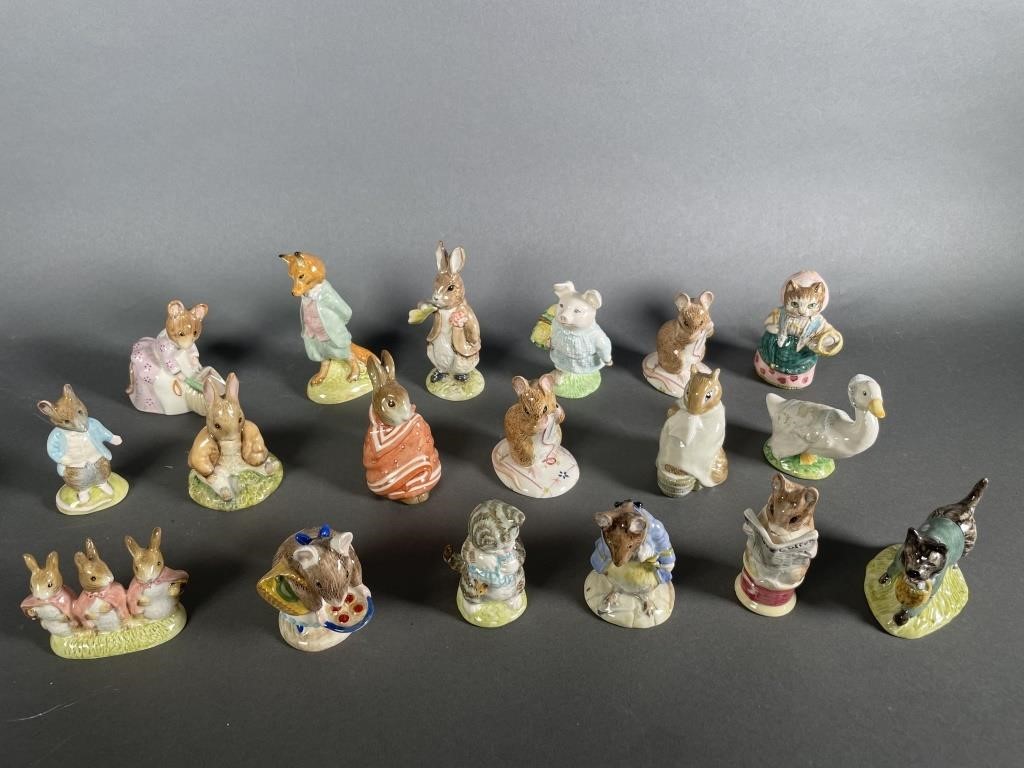 Appraisal: Lot of eighteen figurines including Royal Doulton and Royal Albert